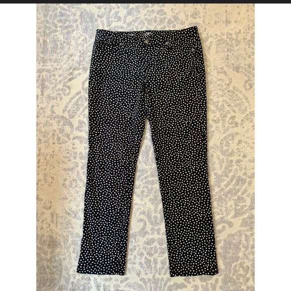 LOFT Pants - ANN TAYLOR Loft Modern Straight Polka Dot Pants